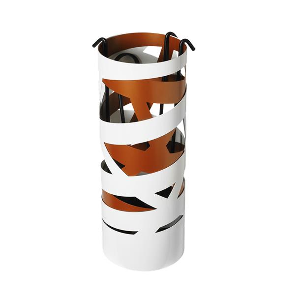 Serviteur RUBAN Acier - Blanc/cuivre