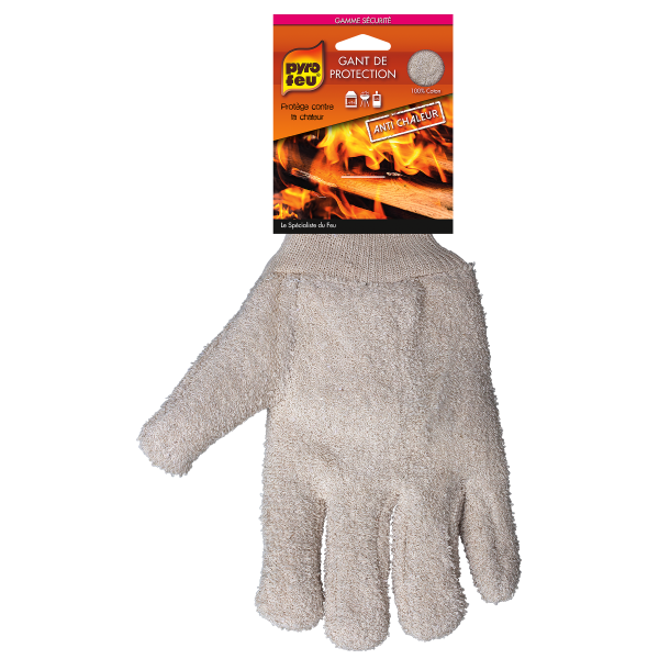 PYROFEU gant de protection anti chaleur 250°c barbecue poele a bois cheminee  taille 10 - Vêtements et protections (10900708)