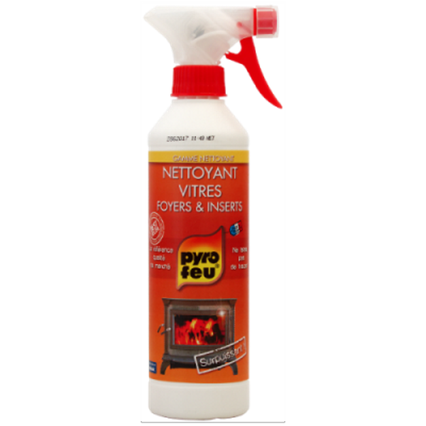 LOT DE 2 NETTOYANTS SPRAY POUR VITRES DE FOYER DE CHEMINEE 2X500ML :  : Bricolage