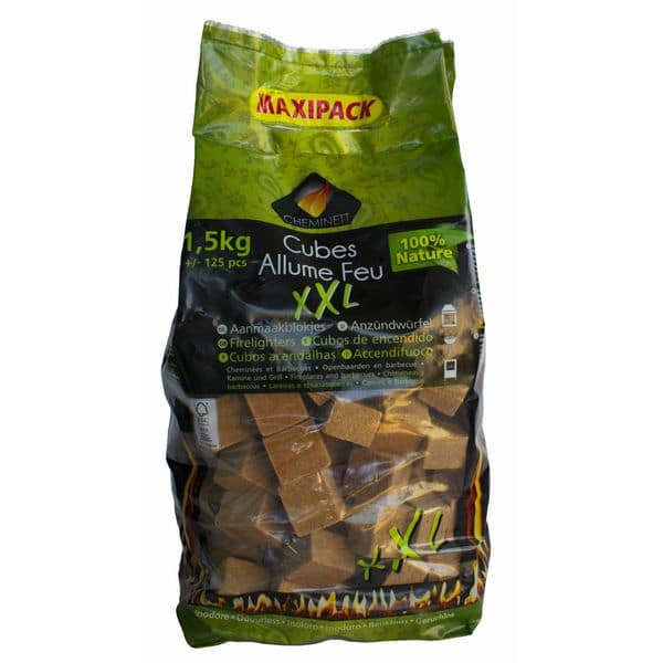 Allume-feux CHEMINETT, Cubes bois XXL, 1.5 kg