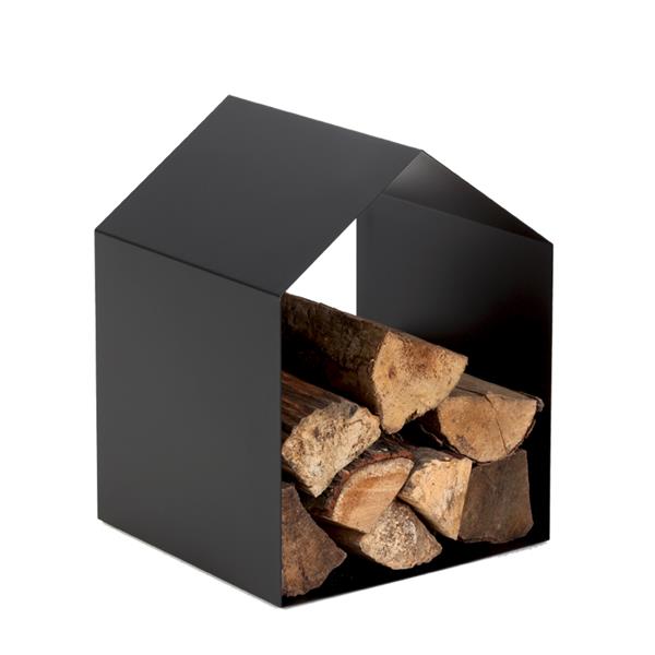 Range-bûches dixneuf HOME Acier - Noir givré