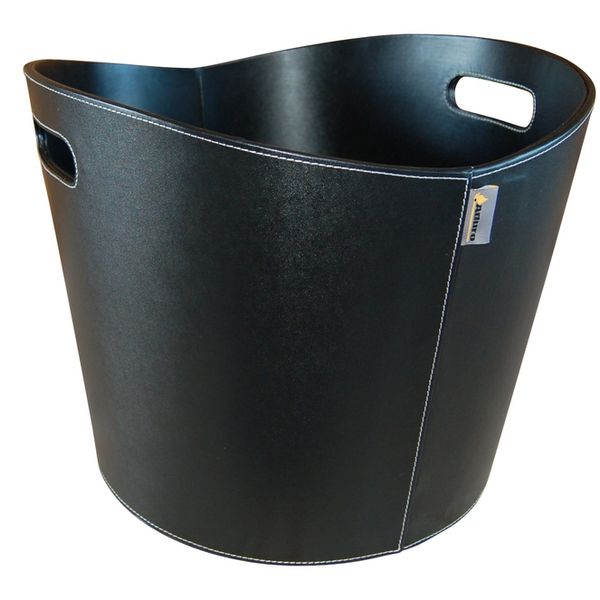 Aduro Proline panier à bûches Ø39x31 imitation cuir Noir