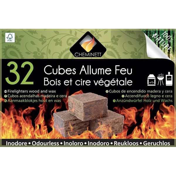 ATOUT FEU Cubes allume feu - Origine végétale - Cdiscount