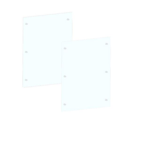 Plaque de protection murale transparent DIXNEUF Glass, l.80 cm x H.120 cm